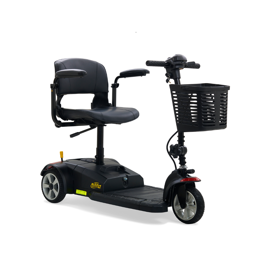 Golden Tech GB107D Buzzaround LT 3-Wheel Power Scooter-Red - Senior.com Scooters